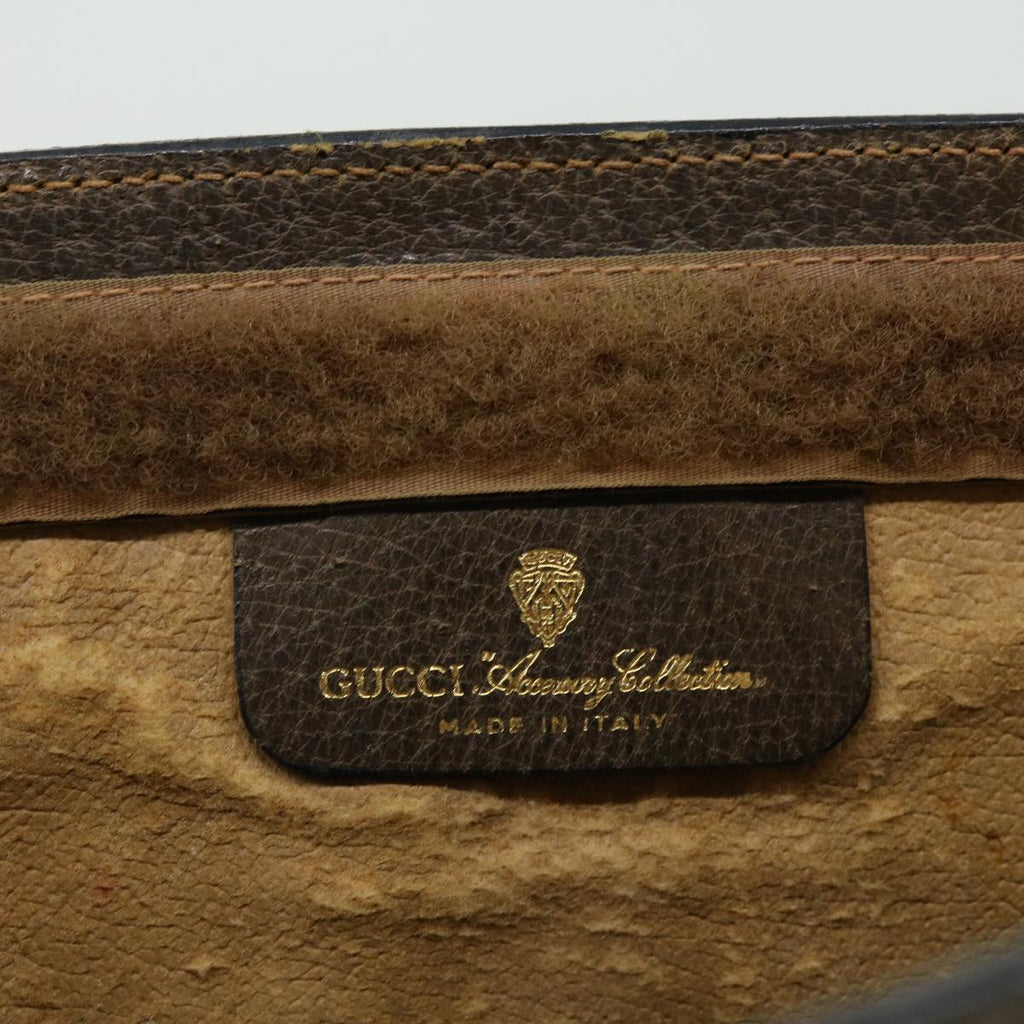 GUCCI GG Canvas Web Sherry Line Clutch Bag Beige Green Red th2821
