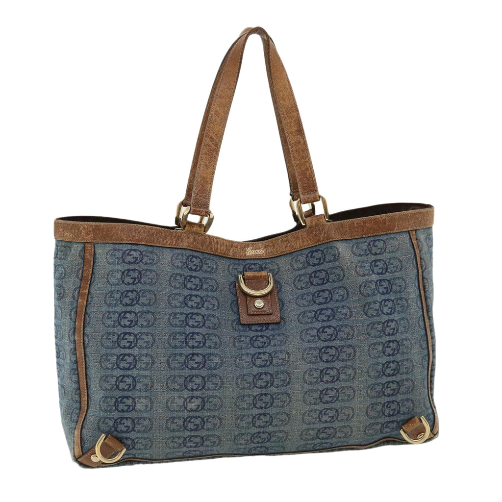 GUCCI Interlocking Tote Bag Blue th2955