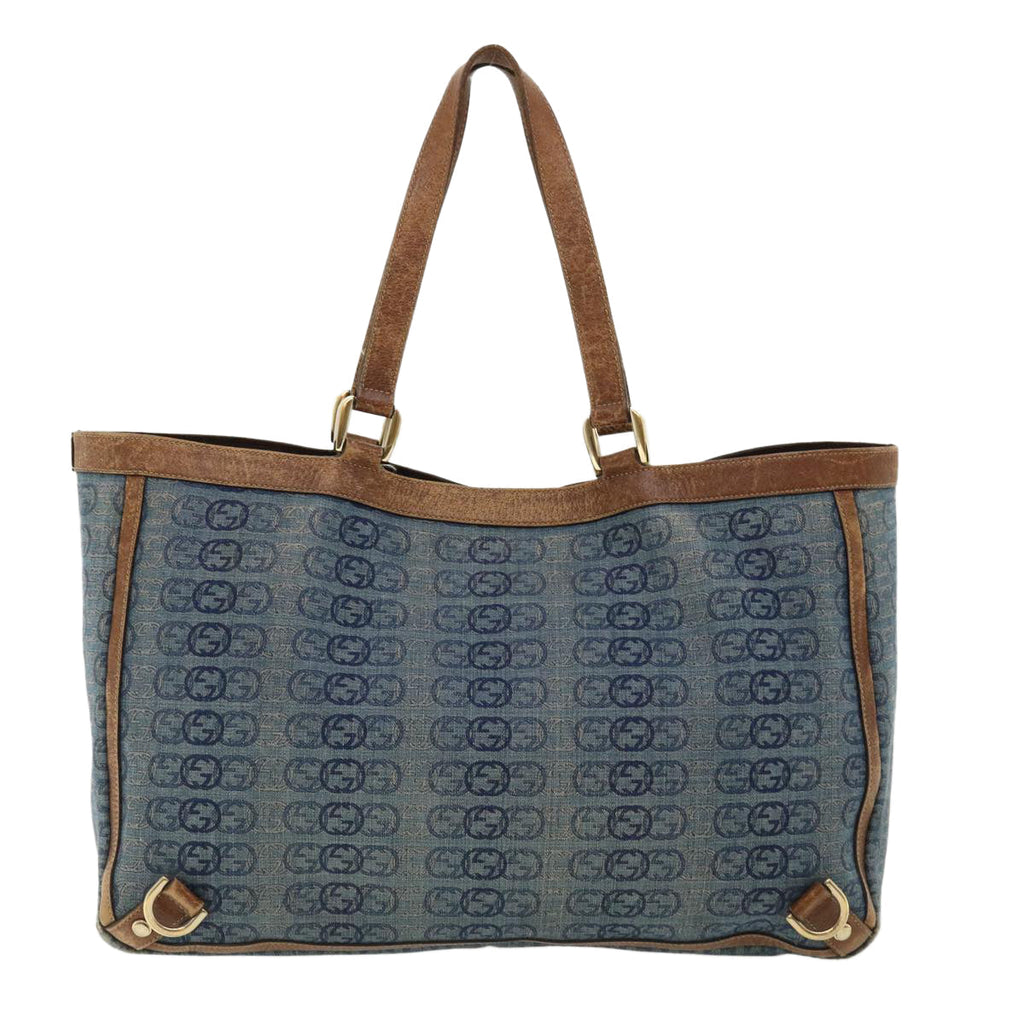 GUCCI Interlocking Tote Bag Blue th2955