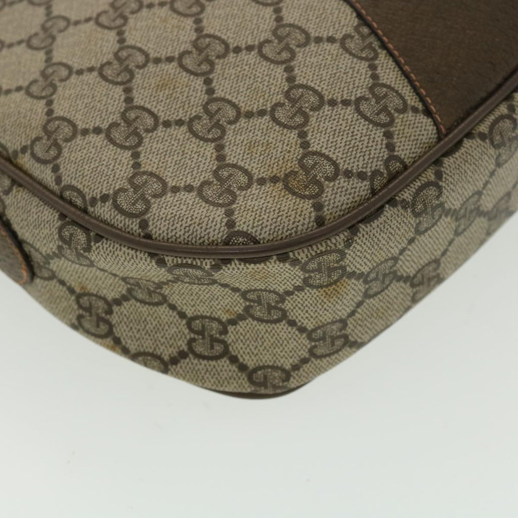 GUCCI GG Canvas Web Sherry Line Clutch Bag PVC Beige Red Green th3090