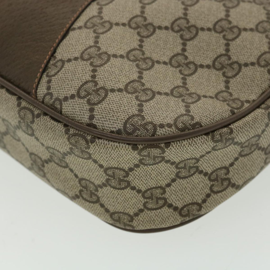 GUCCI GG Canvas Web Sherry Line Clutch Bag PVC Beige Red Green th3090