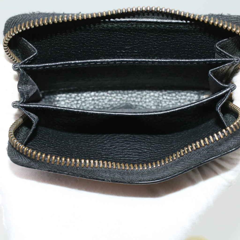 GUCCI Coin Purse Leather Black th3120