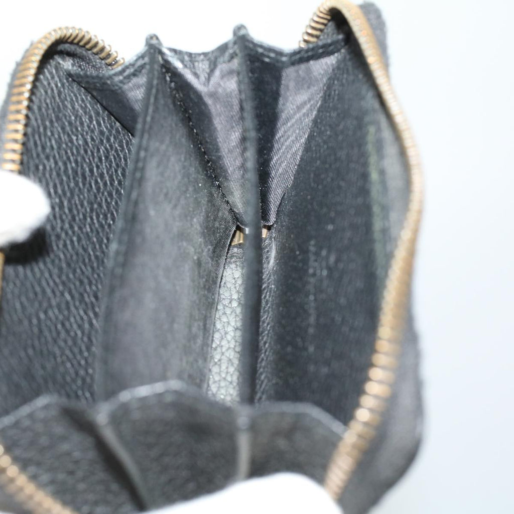 GUCCI Coin Purse Leather Black th3120