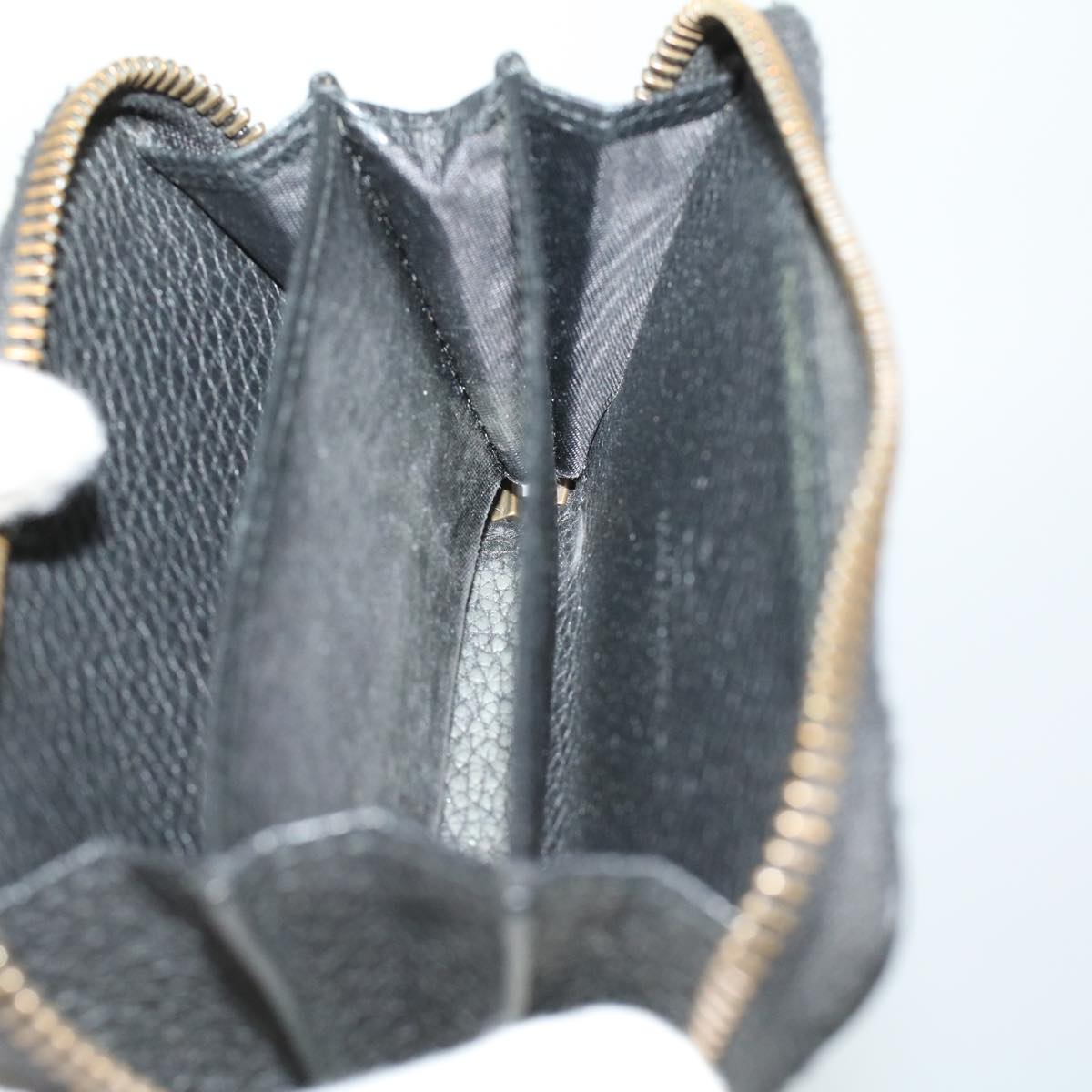 GUCCI Coin Purse Leather Black th3120
