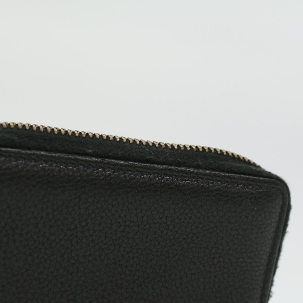 GUCCI Coin Purse Leather Black th3120