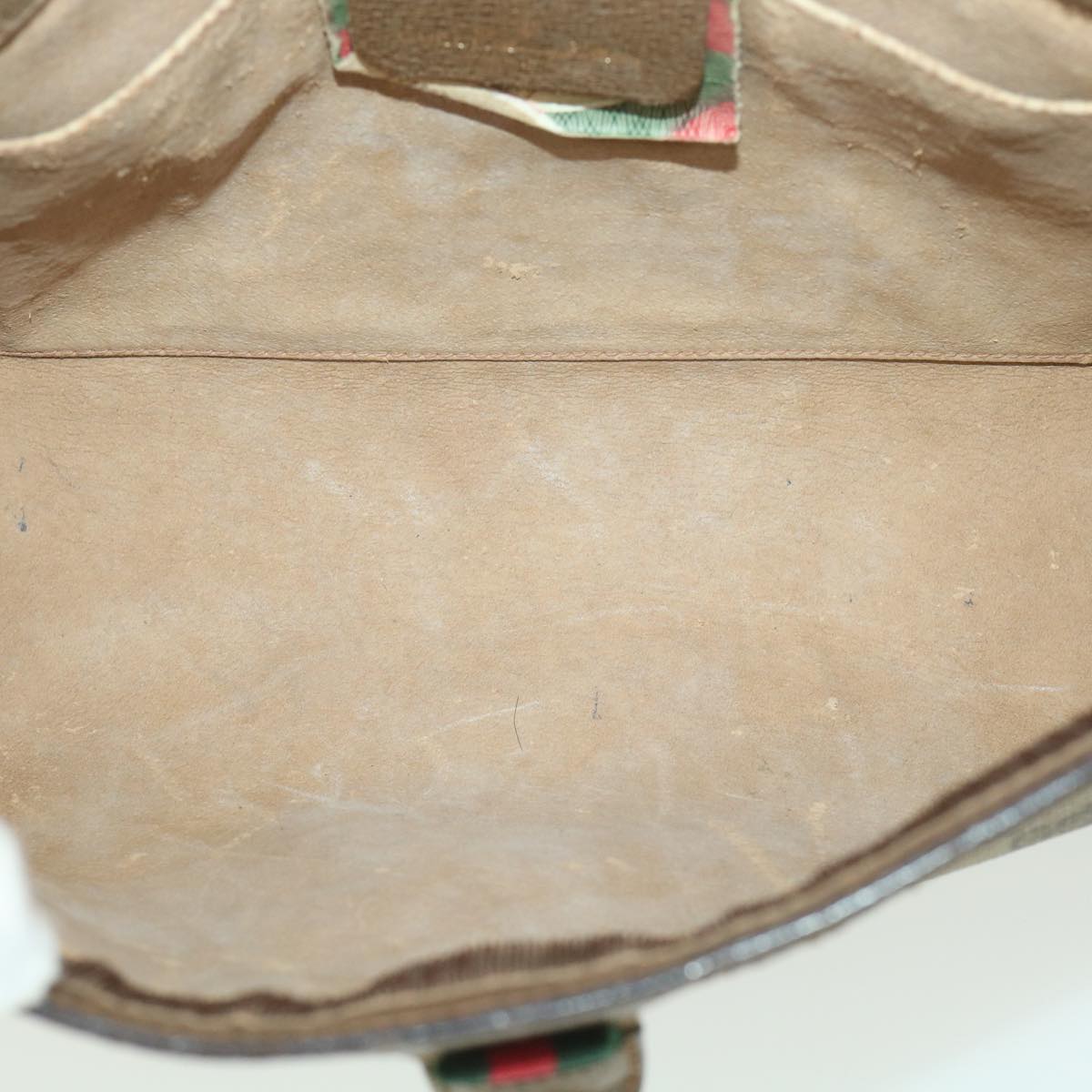 GUCCI GG Canvas Web Sherry Line Clutch Bag Beige Red Green 89 01 033 th3487