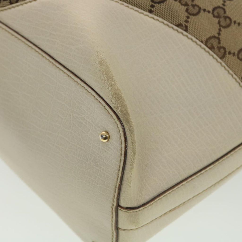 GUCCI GG Canvas Sherry Line Shoulder Bag Beige 137385 th3490