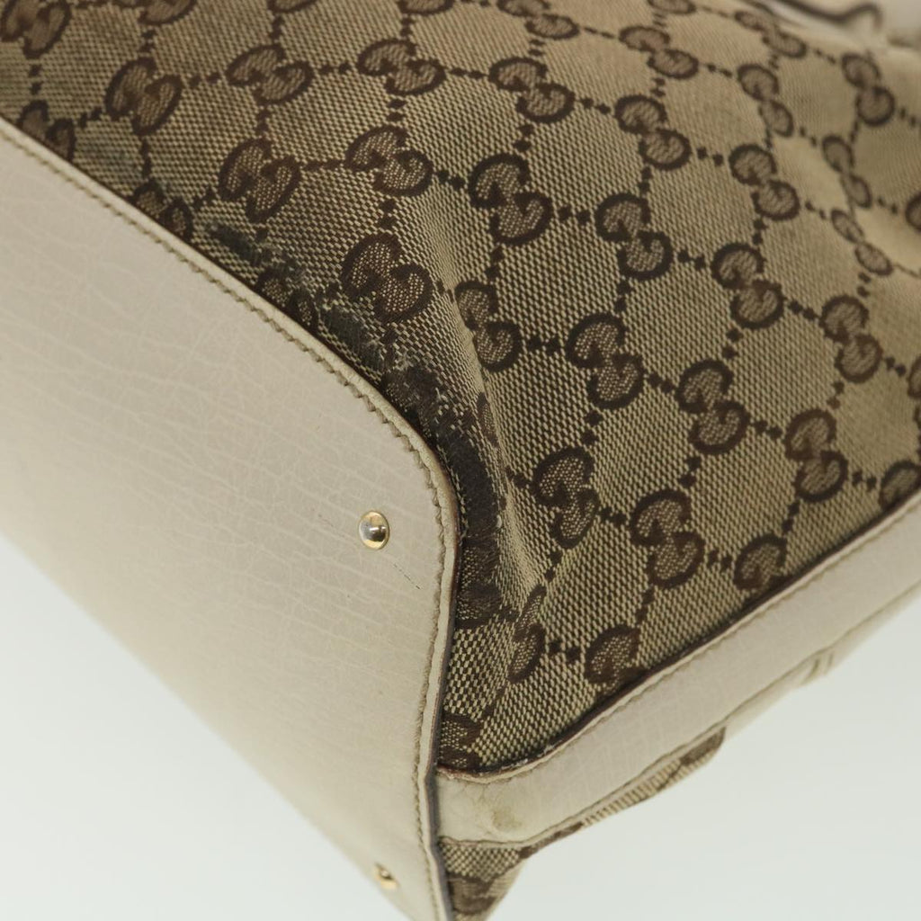 GUCCI GG Canvas Sherry Line Shoulder Bag Beige 137385 th3490