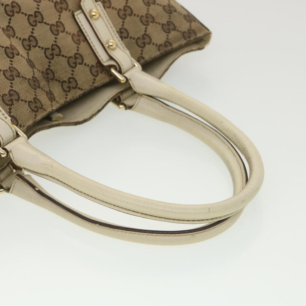 GUCCI GG Canvas Sherry Line Shoulder Bag Beige 137385 th3490