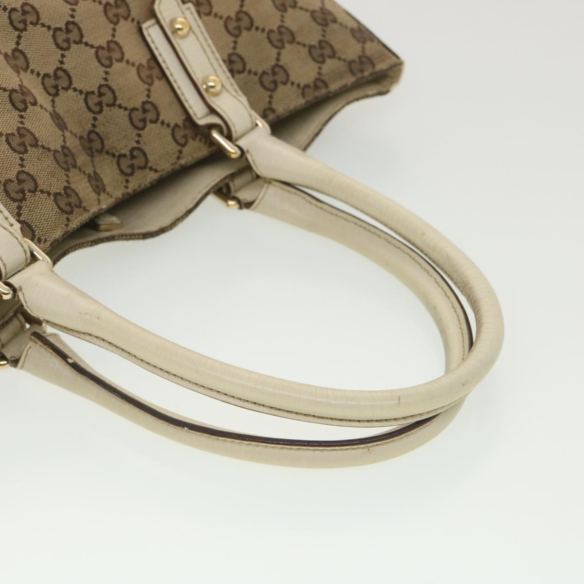 GUCCI GG Canvas Sherry Line Shoulder Bag Beige 137385 th3490