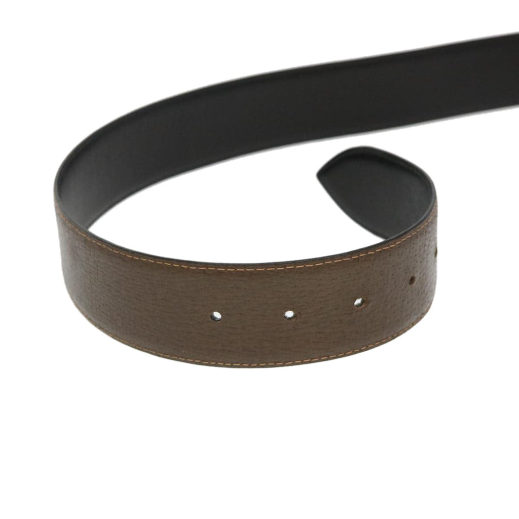 GUCCI Belt Leather 30.7"" Brown th3511