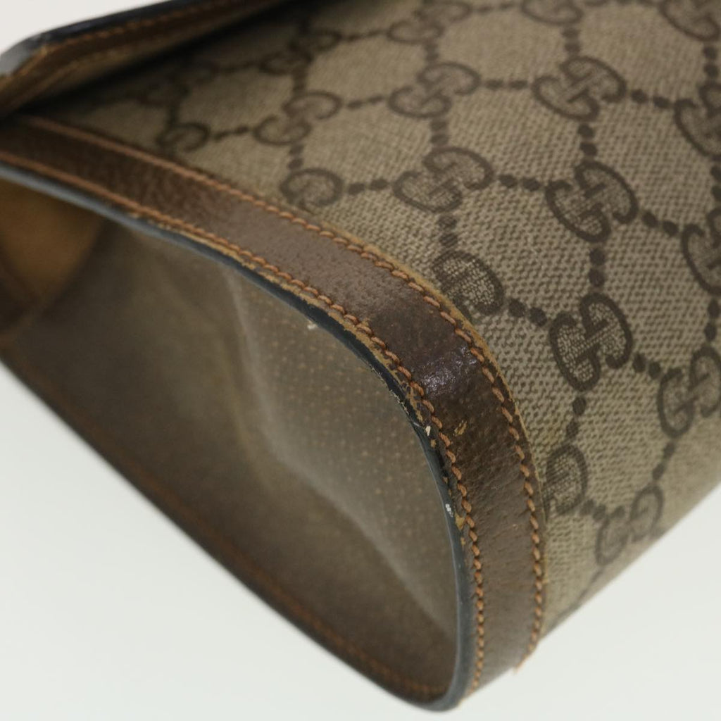 GUCCI GG Canvas Web Sherry Line Clutch Bag Beige Red Green 8901006 th3548