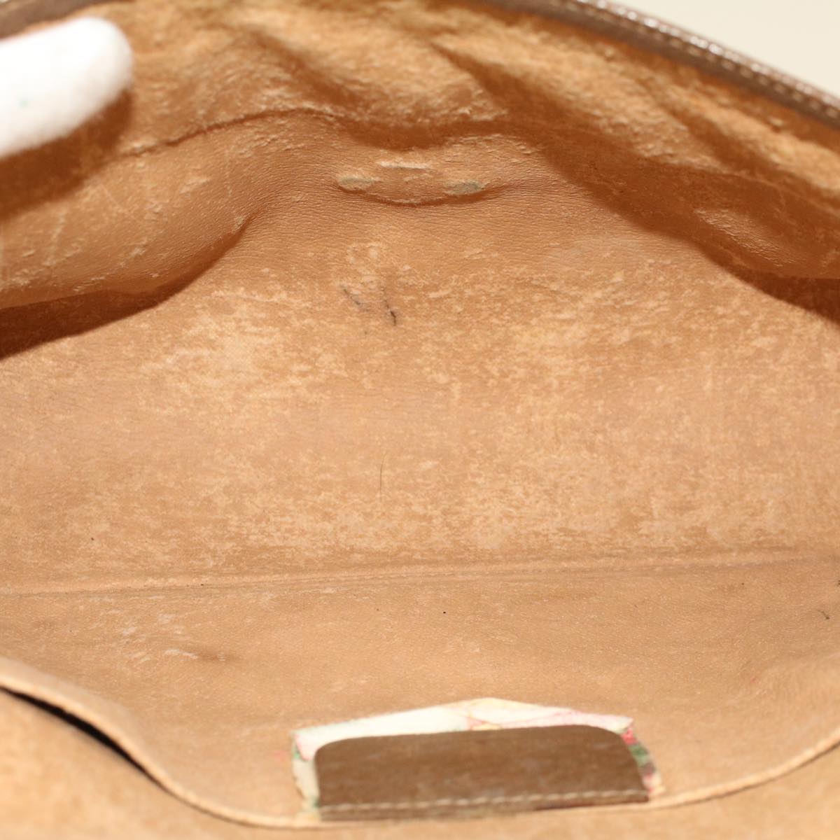 GUCCI GG Canvas Web Sherry Line Clutch Bag Beige Red Green 89.01.030 th3599