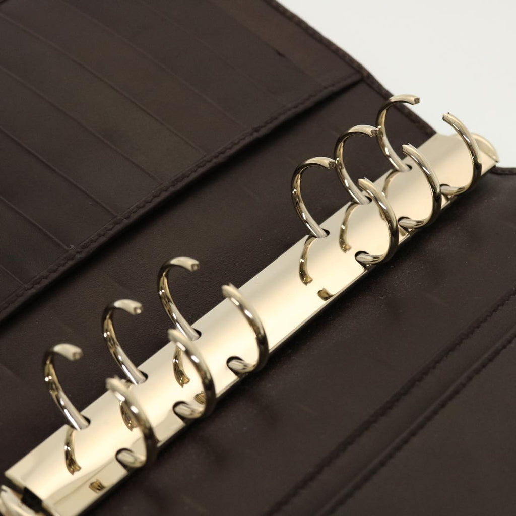 GUCCI GG Canvas Guccissima Agenda MM Day Planner Cover Brown 115241 th3649