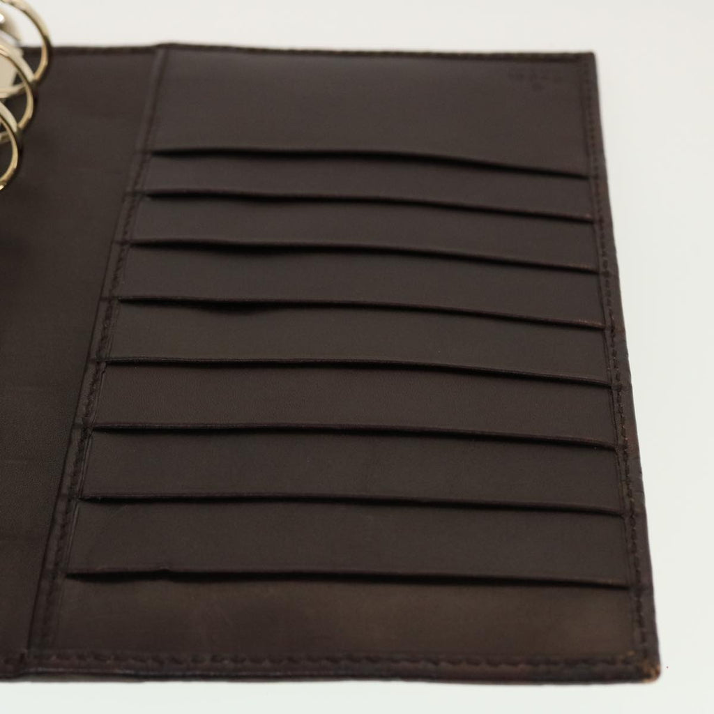 GUCCI GG Canvas Guccissima Agenda MM Day Planner Cover Brown 115241 th3649