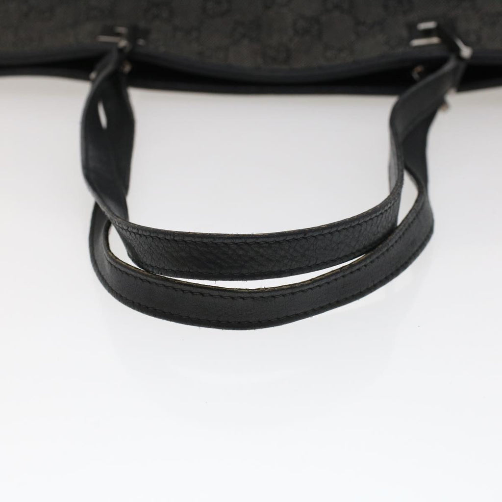 GUCCI GG Canvas Tote Bag Black 36173 1705 th3729