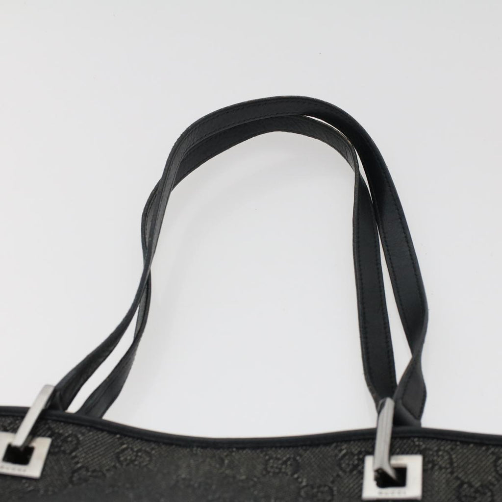 GUCCI GG Canvas Tote Bag Black 36173 1705 th3729