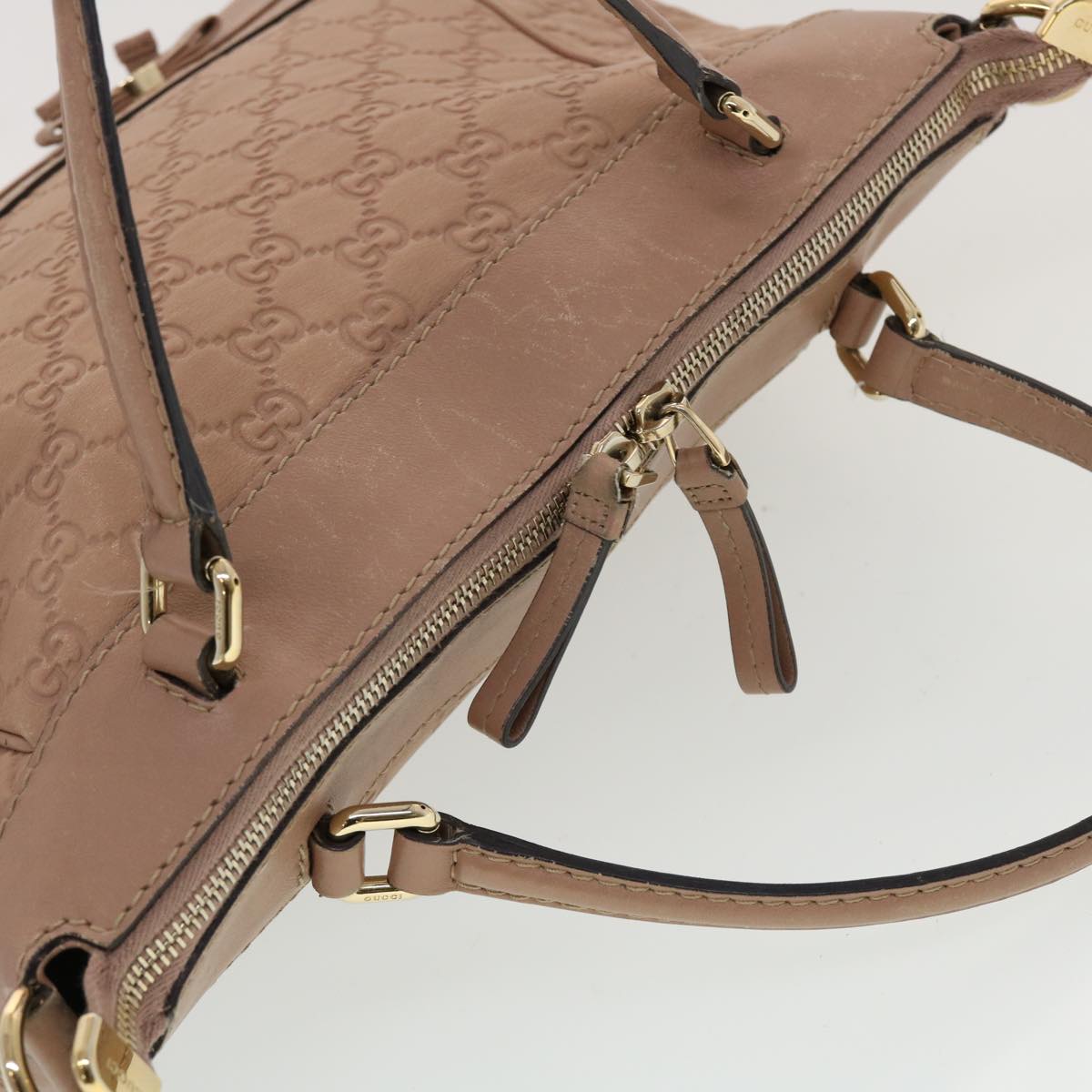 GUCCI GG Canvas Guccissima Hand Bag 2way Shoulder Bag Beige 269894 th3730