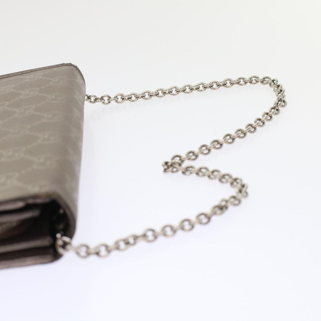 GUCCI GG Canvas Chain Wallet Brown 224262 th3850