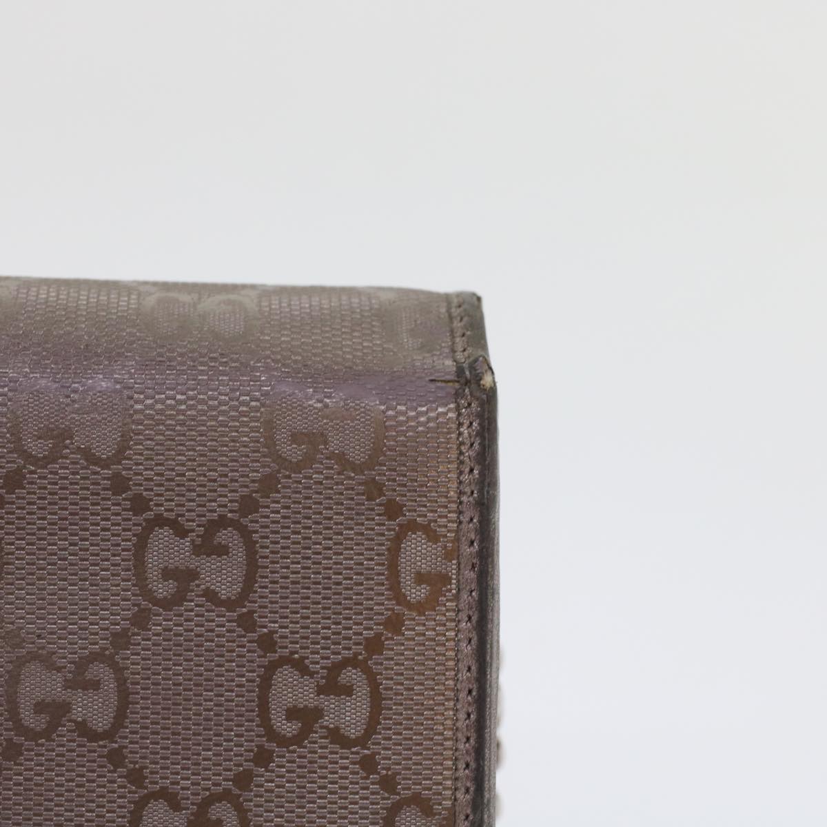 GUCCI GG Canvas Chain Wallet Brown 224262 th3850