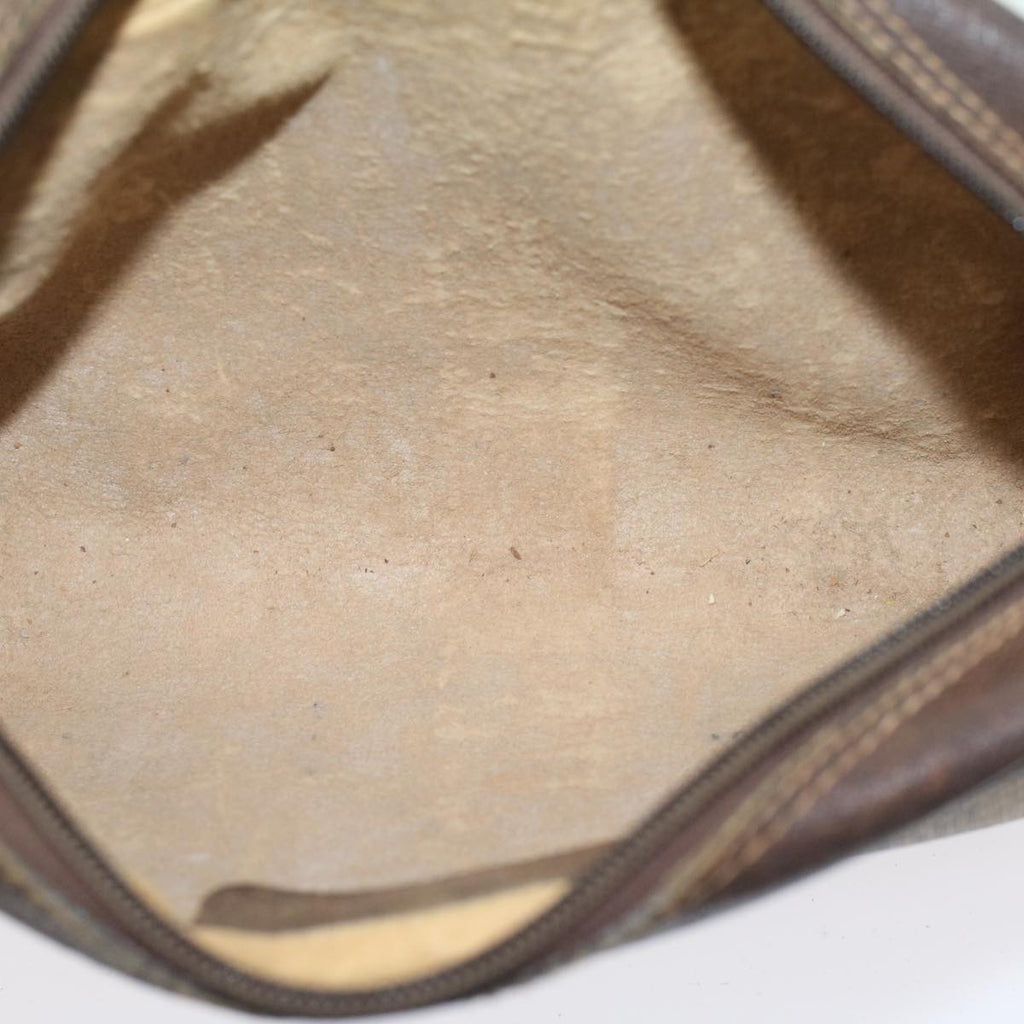 GUCCI GG Canvas Web Sherry Line Clutch Bag Beige Red 56•014•3553 th3861
