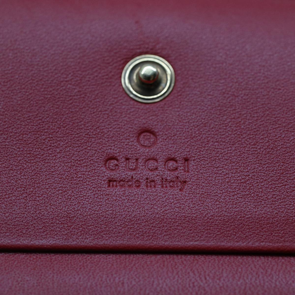 GUCCI GG Canvas Cherry Wallet PVC Leather Beige 476050 th3983