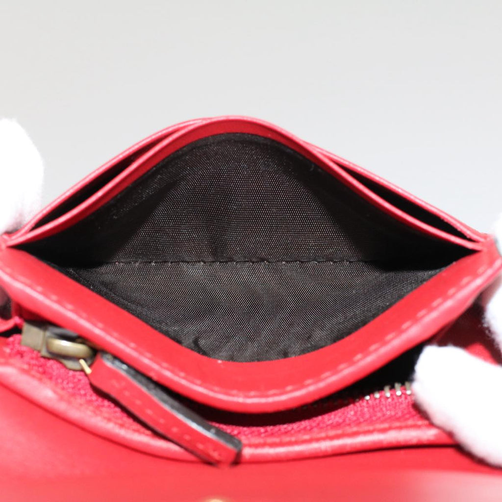 GUCCI GG Canvas Cherry Wallet PVC Leather Beige 476050 th3983