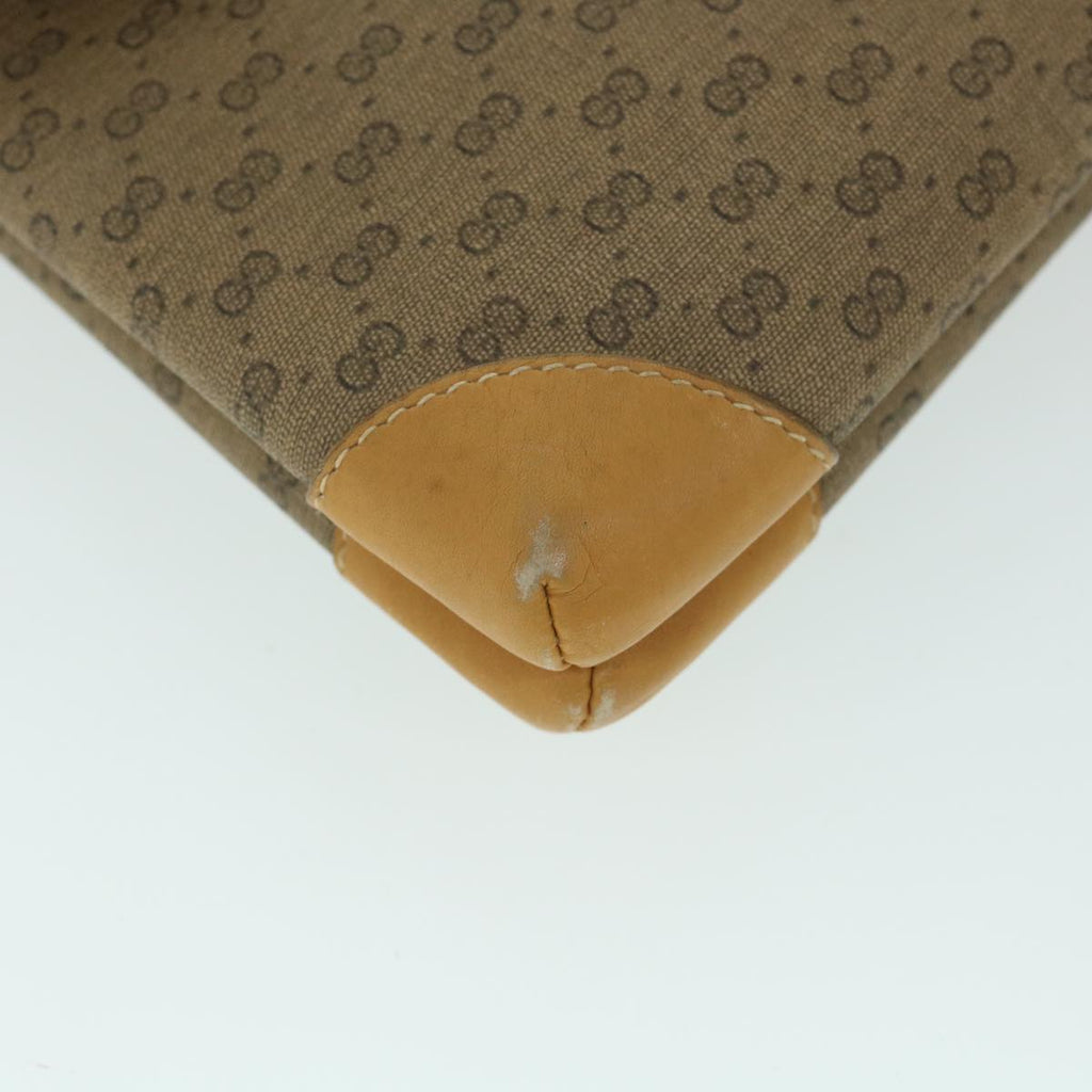 GUCCI Micro GG Canvas Shoulder Bag PVC Leather Beige 007 92 5548 th3994