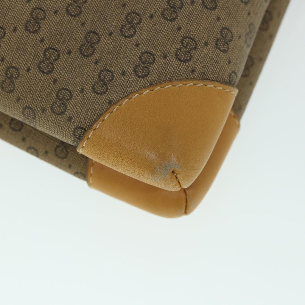GUCCI Micro GG Canvas Shoulder Bag PVC Leather Beige 007 92 5548 th3994