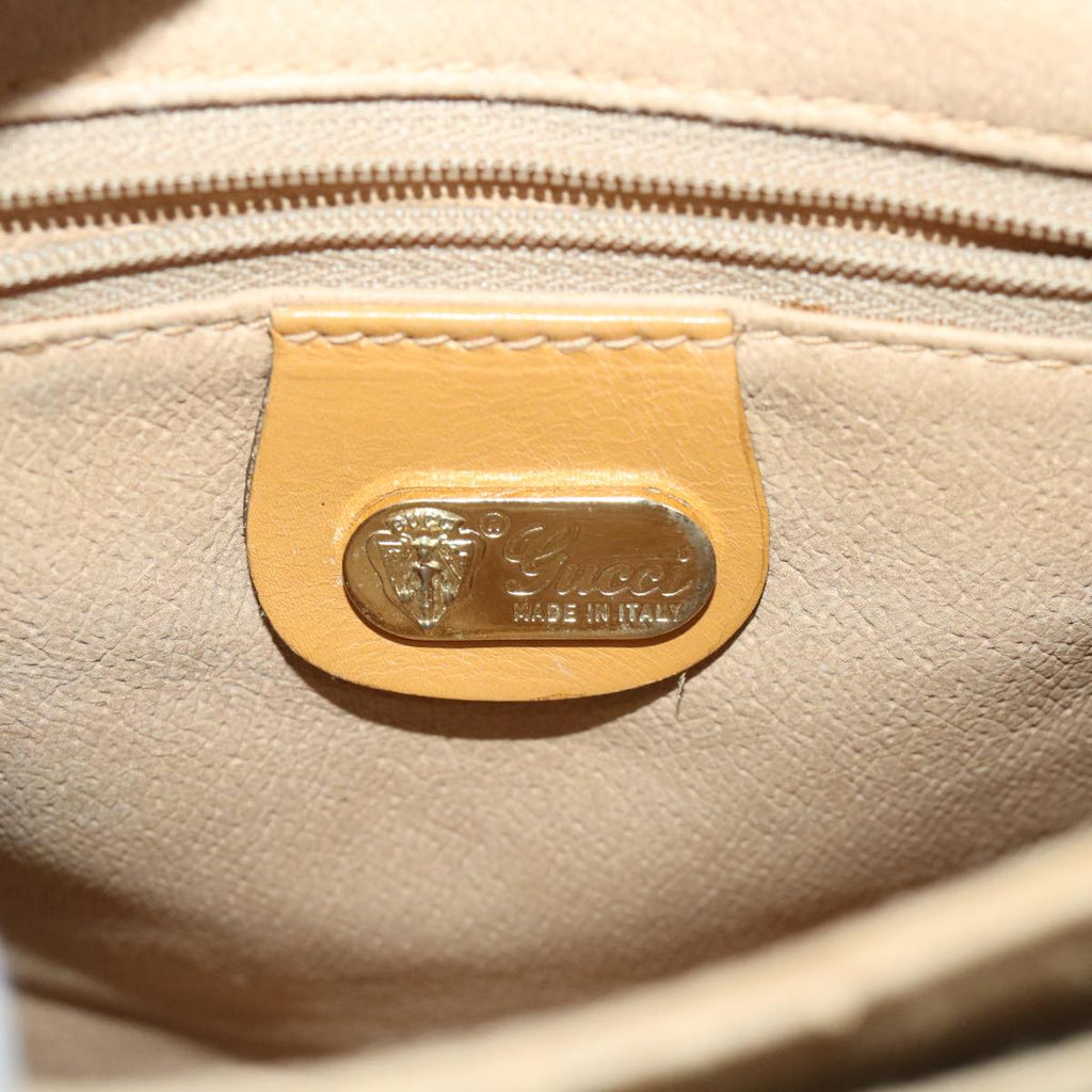 GUCCI Micro GG Canvas Shoulder Bag PVC Leather Beige 007 92 5548 th3994