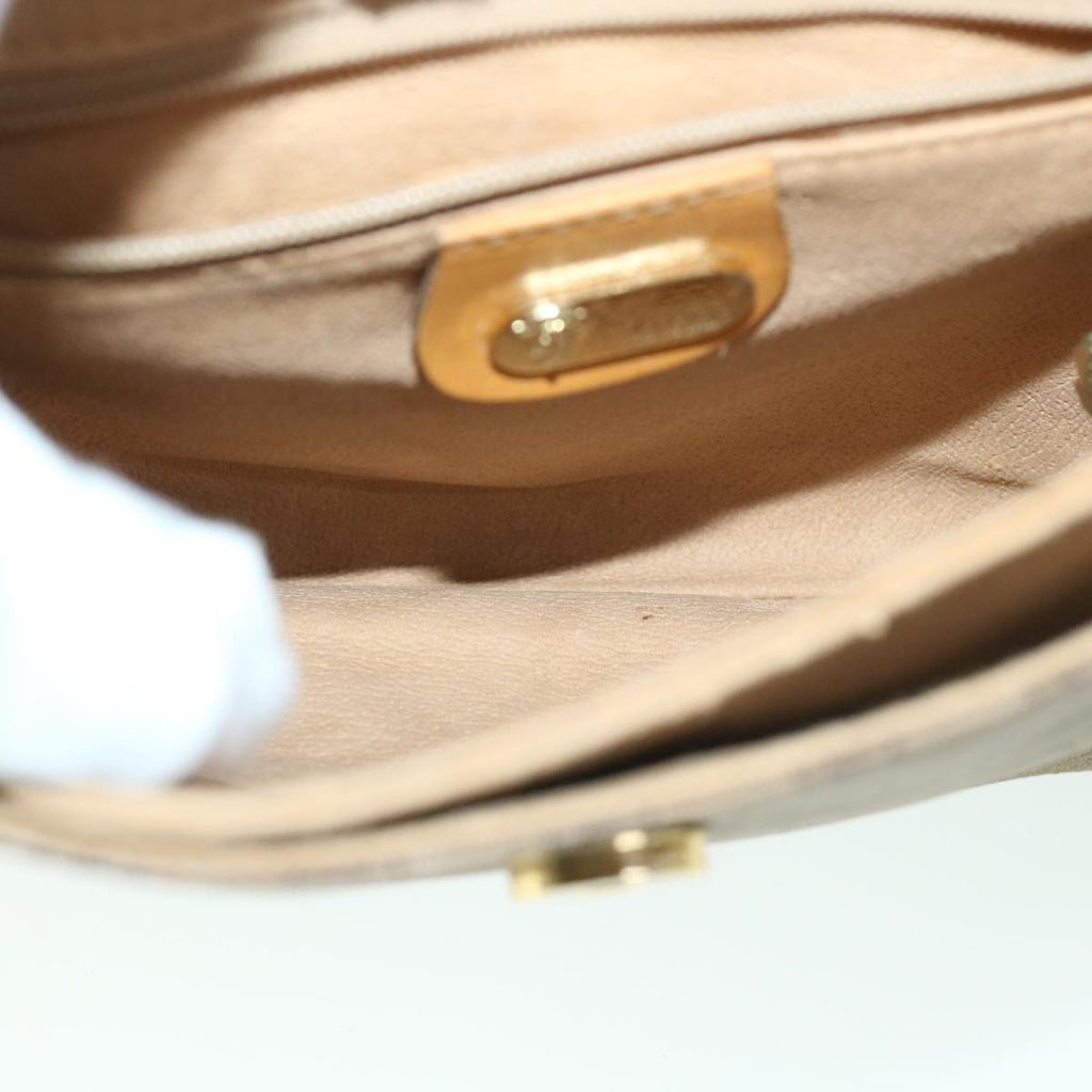 GUCCI Micro GG Canvas Shoulder Bag PVC Leather Beige 007 92 5548 th3994