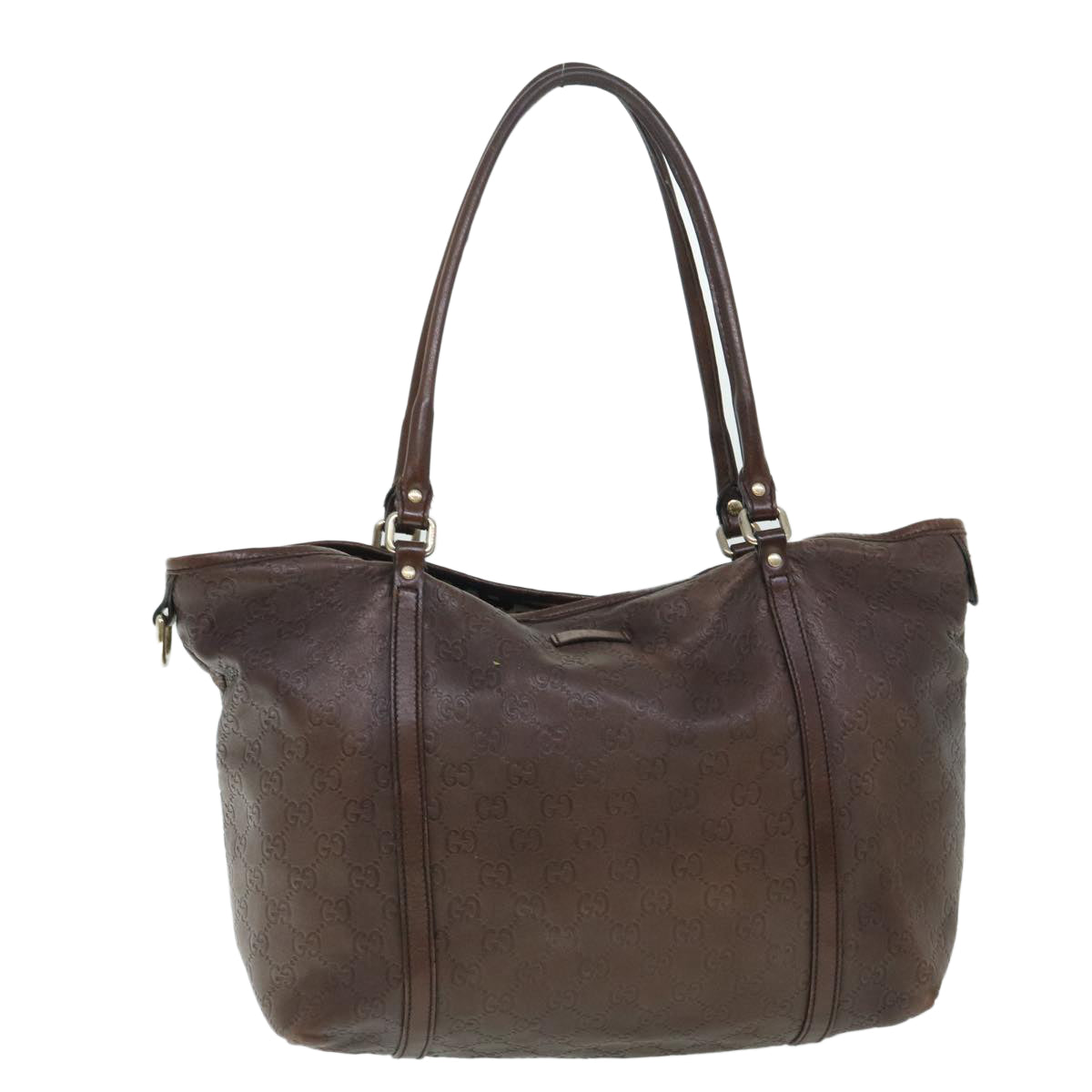 GUCCI GG Canvas Guccissima Shoulder Bag Brown 197953 th4020