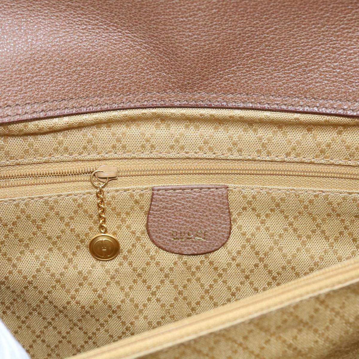 GUCCI Bamboo Hand Bag Suede 2way Brown 002 123 0322 th4058