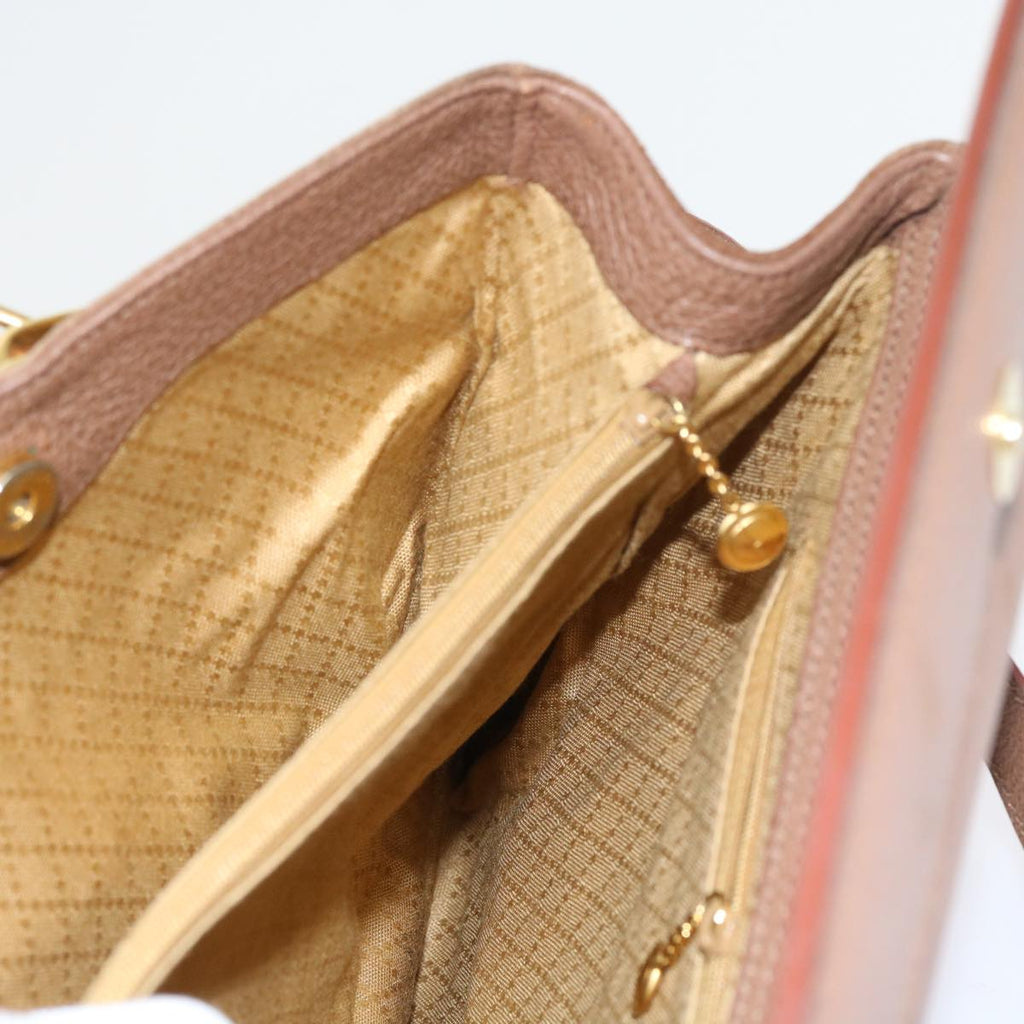 GUCCI Bamboo Hand Bag Suede 2way Brown 002 123 0322 th4058