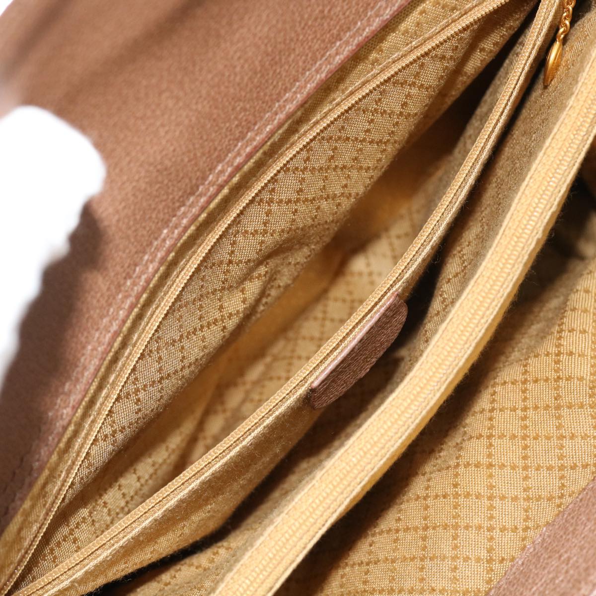 GUCCI Bamboo Hand Bag Suede 2way Brown 002 123 0322 th4058