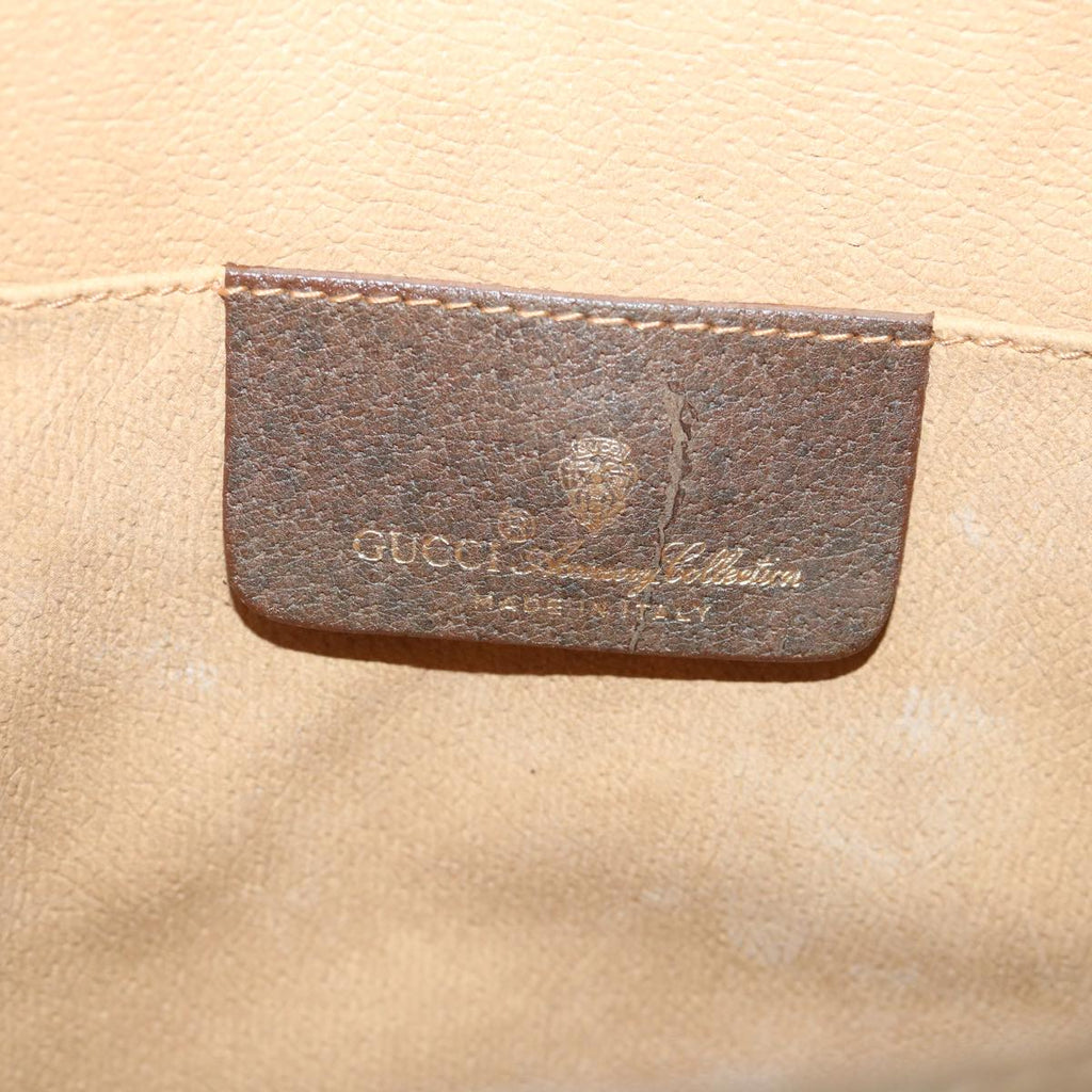 GUCCI GG Supreme Web Sherry Line Clutch Bag Beige Red 156 01 030 th4102