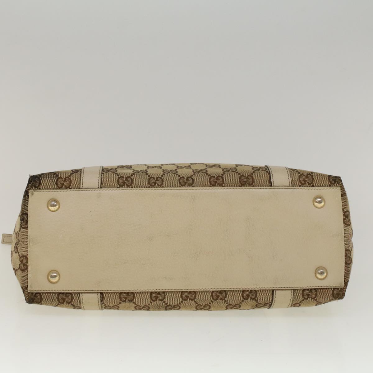 GUCCI GG Canvas Abbey Shoulder Bag Beige 141470 th4120