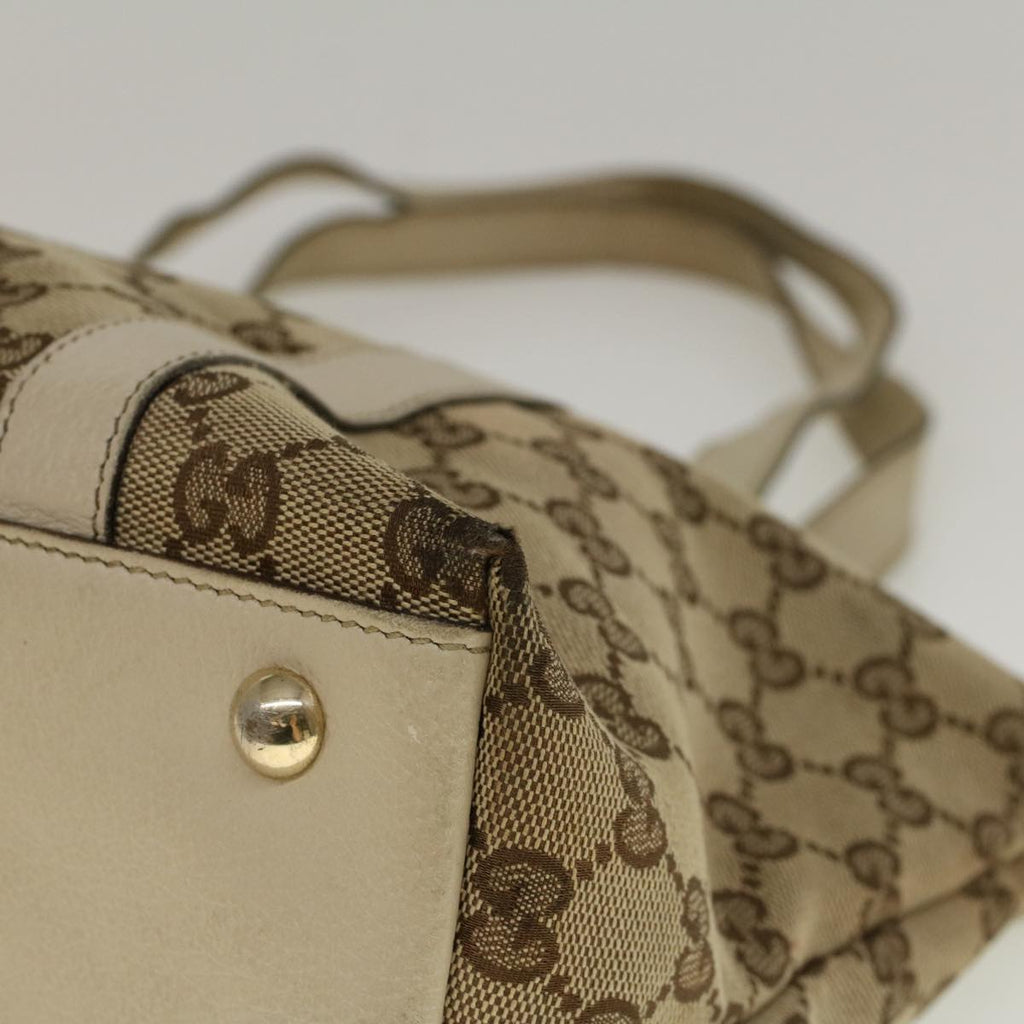GUCCI GG Canvas Abbey Shoulder Bag Beige 141470 th4120