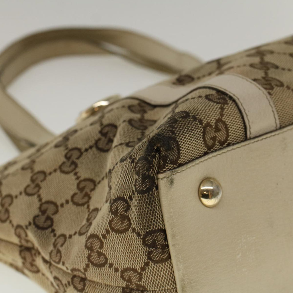 GUCCI GG Canvas Abbey Shoulder Bag Beige 141470 th4120