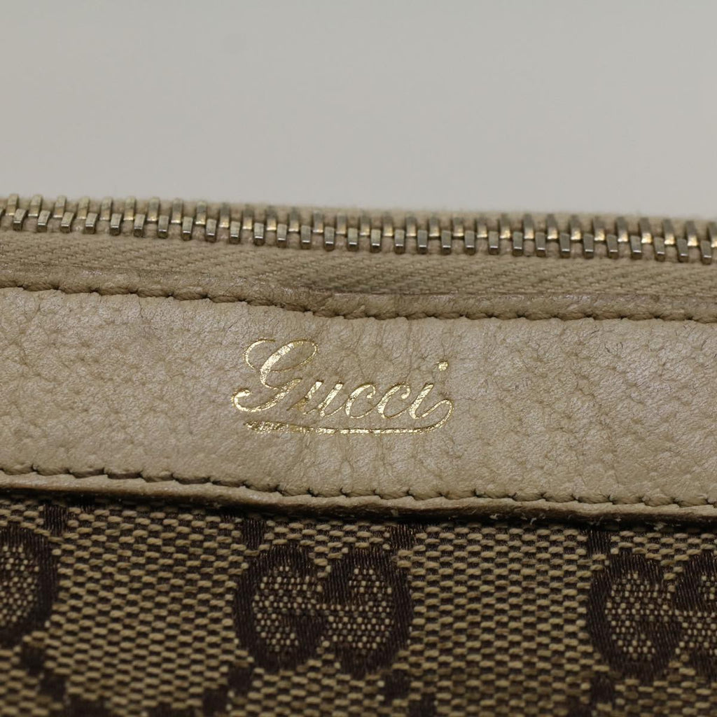 GUCCI GG Canvas Abbey Shoulder Bag Beige 141470 th4120