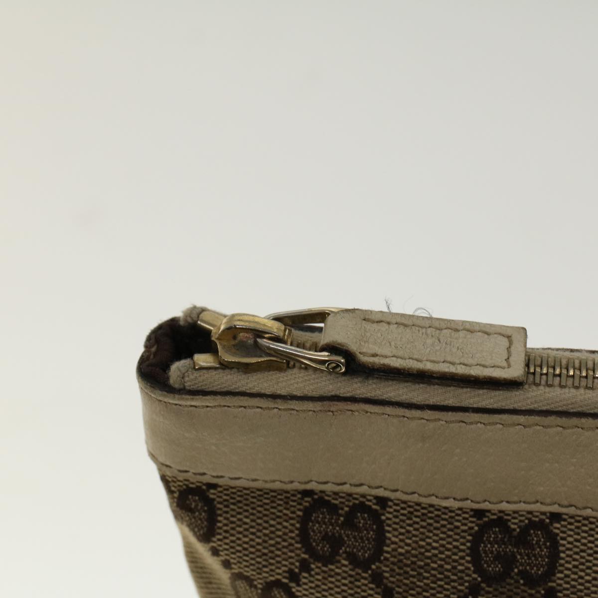 GUCCI GG Canvas Abbey Shoulder Bag Beige 141470 th4120