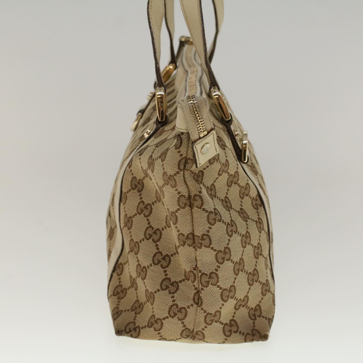 GUCCI GG Canvas Abbey Shoulder Bag Beige 141470 th4120