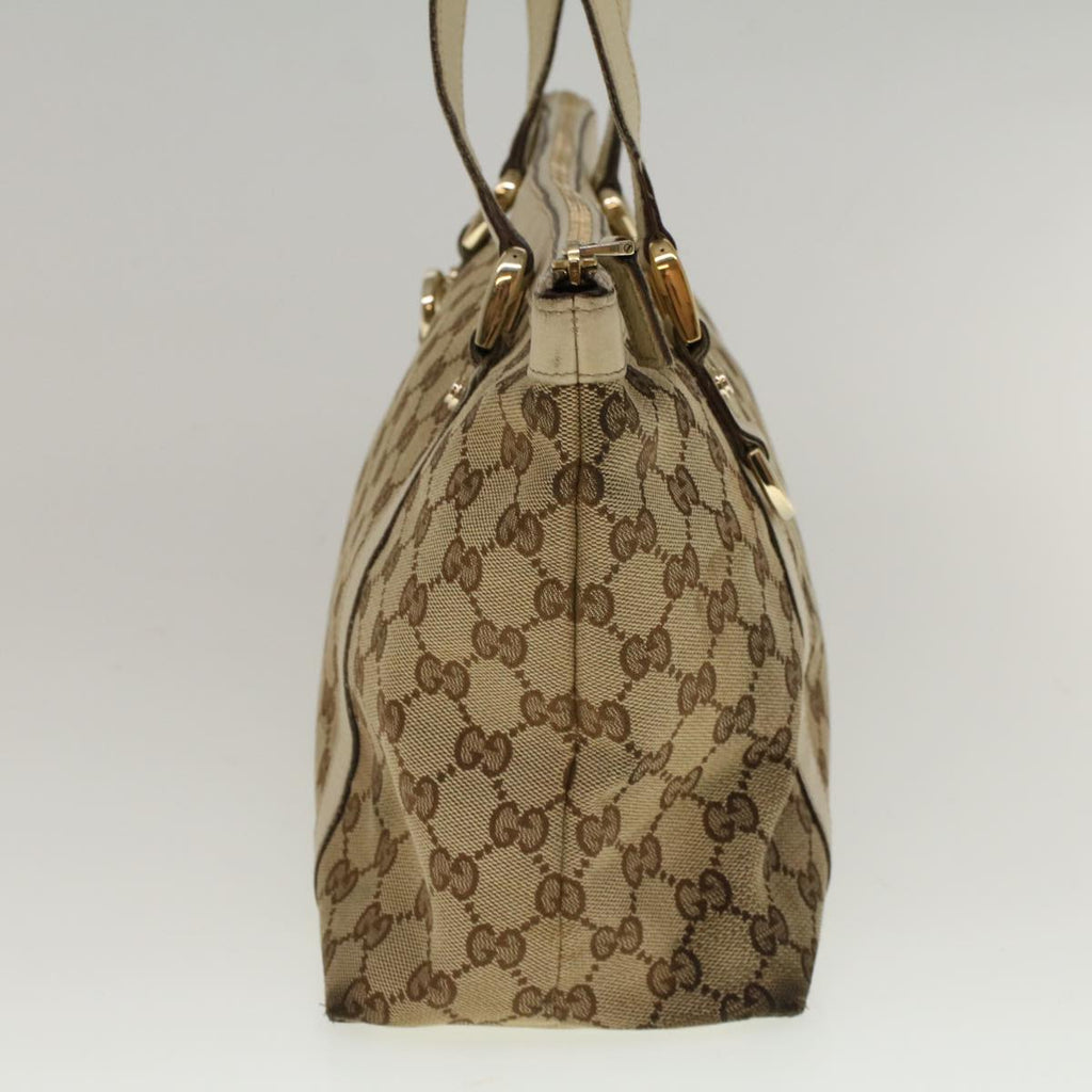 GUCCI GG Canvas Abbey Shoulder Bag Beige 141470 th4120