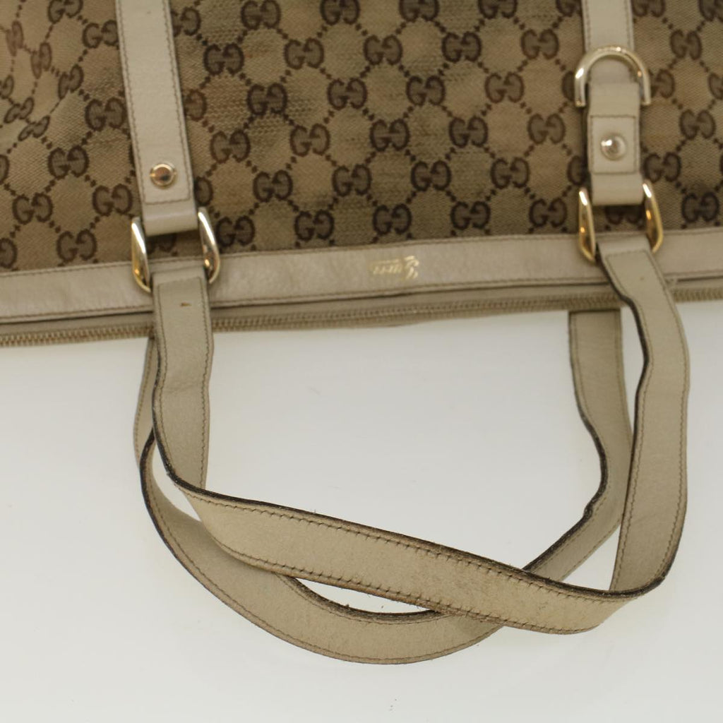 GUCCI GG Canvas Abbey Shoulder Bag Beige 141470 th4120