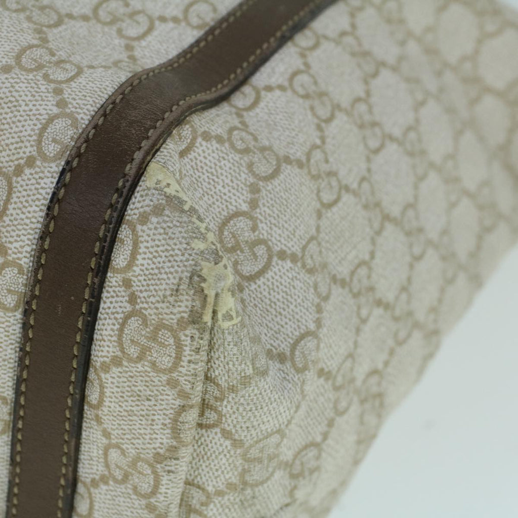 GUCCI GG Supreme Tote Bag PVC Leather Beige 336777 th4158