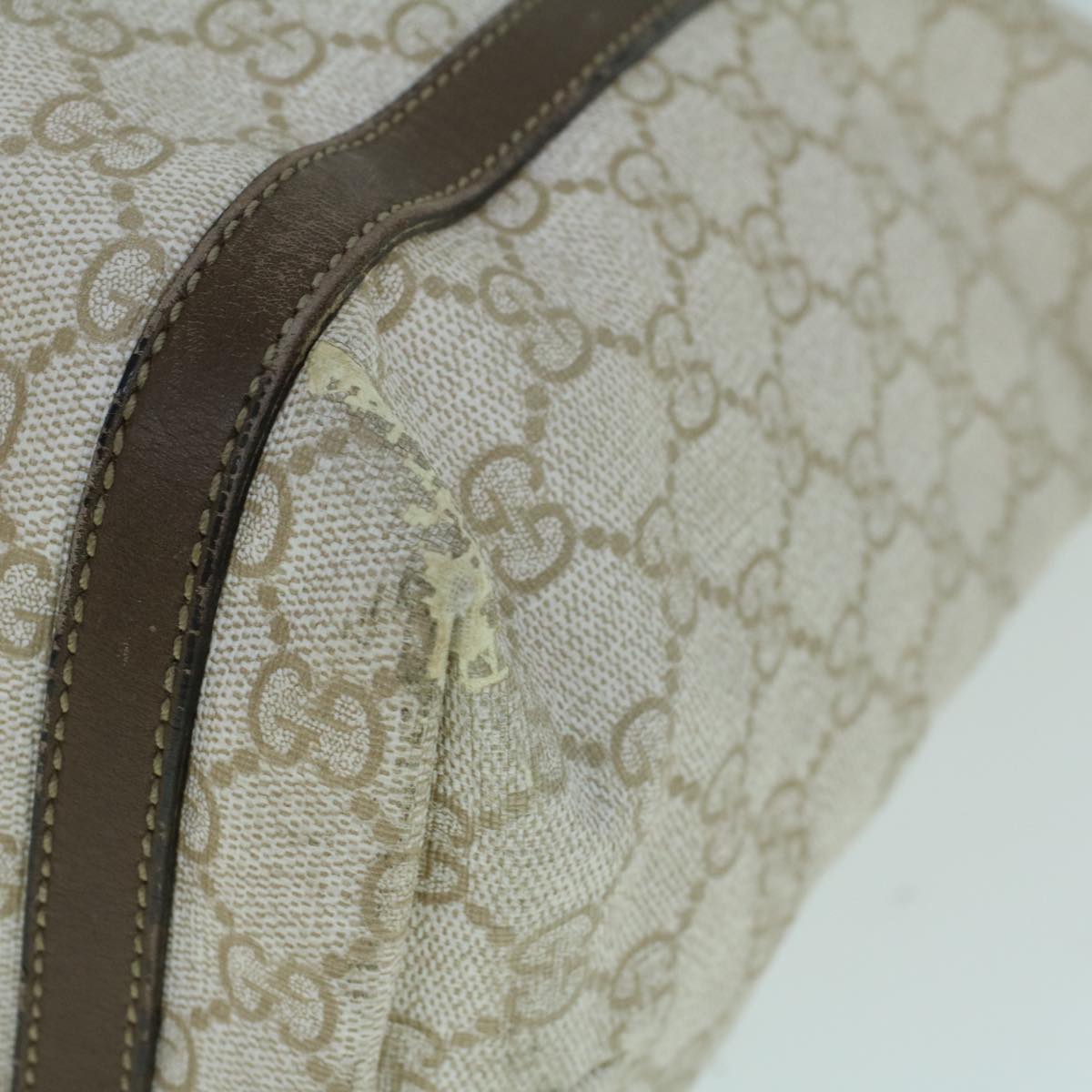 GUCCI GG Supreme Tote Bag PVC Leather Beige 336777 th4158