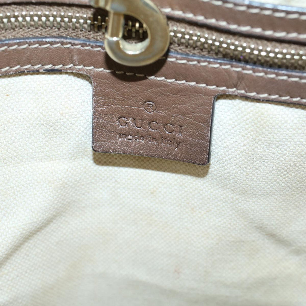 GUCCI GG Supreme Tote Bag PVC Leather Beige 336777 th4158