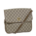 GUCCI GG Plus Supreme Shoulder Bag PVC Leather Beige th4169