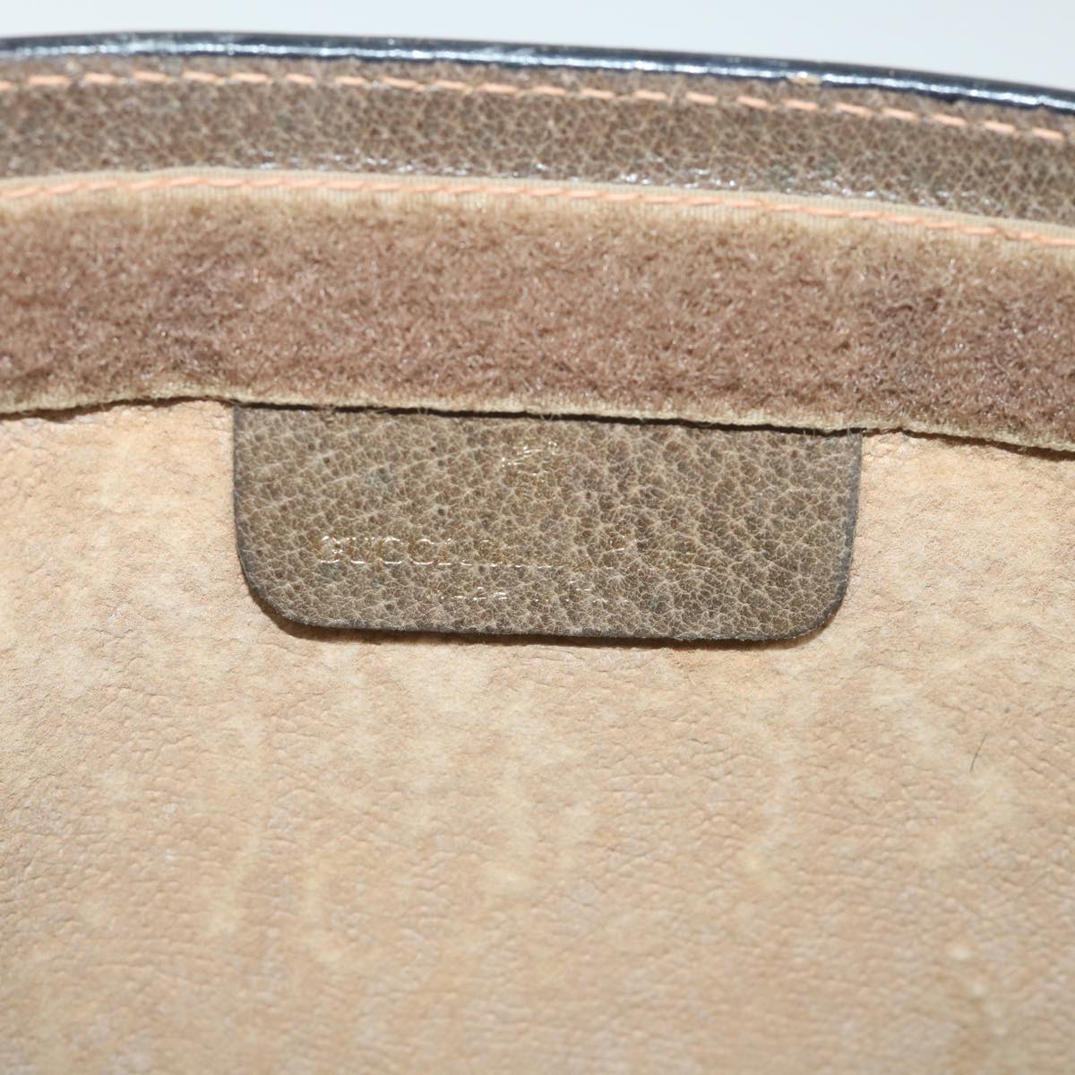 GUCCI GG Supreme Web Sherry Line Clutch Bag Beige Red 89 01 002 th4184