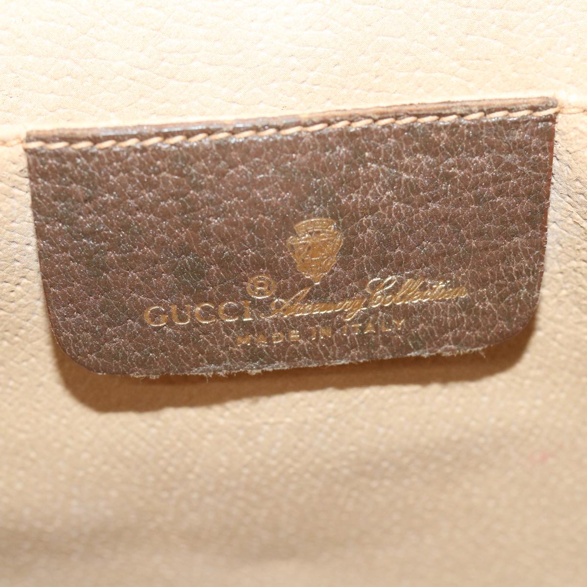 GUCCI GG Supreme Web Sherry Line Clutch Bag Beige Red 89 01 030 th4185
